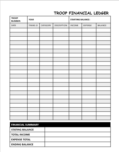 Troop Leader Planner 2024 - 2025  